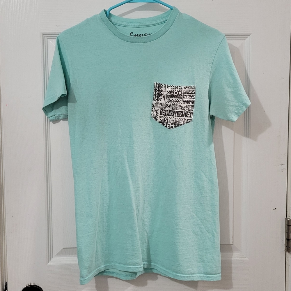 Light blue Empyre men's shirt with pocket